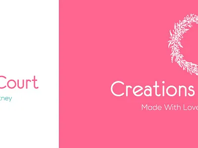 Creations By Court branding graphic design logo logowink