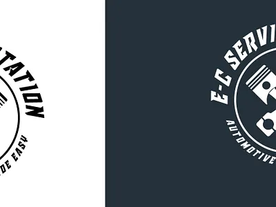 E-C SERVICE STATION branding creativity graphic design logo logowink