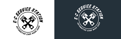 E-C SERVICE STATION branding creativity graphic design logo logowink