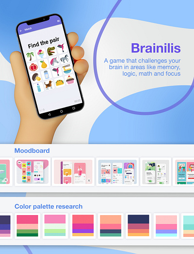 Brainilis | Brain Games App Design app app design branding design game game ui illustration logo ui ux