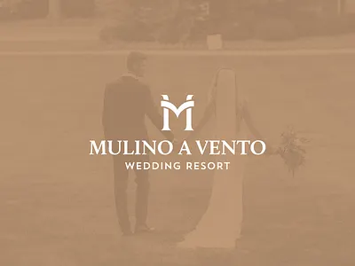 Mulino a Vento | Wedding Resort brand branding couple design hotel logo logodesign logomark logotipo logotype love mark minimal monogram resort wedding