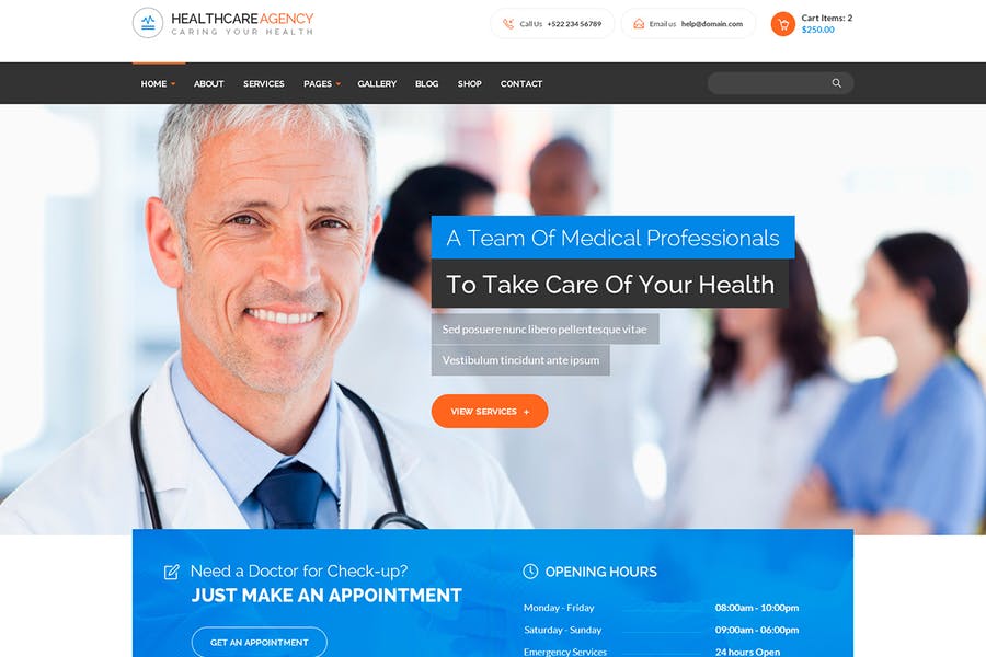 Healthcare Agency - Web Development agency care clinic dental design development digital agency health illustration logo medical oddo development ui web development wordpress