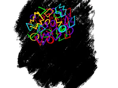 Overthinking! 2d art colors design graphic design graphics illustration minimalist