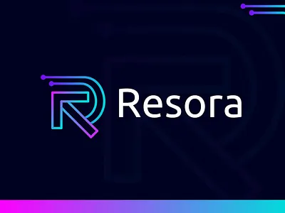 Minimalist Modern R Letter Mark Tech Logo abstract logo arrow logo branding business logo creative logo design flat logo gradient logo letter logo minimal logo minimal r letter logo minimalist logo modern logo r letter design r logo r mark r monogram simple logo tech logo technology logo