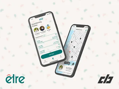 Être - Healthcare Booking Mobile App appointment booking appointments etre health healthcare mobile app mobile app design product desing springboard ui uiux user research ux être