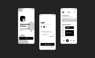 Kronos Timekeeping Application app app apps application application ui ux