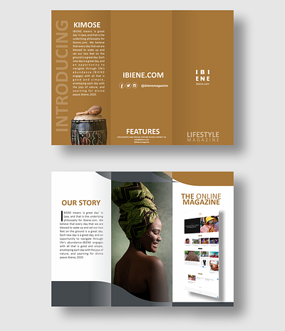 Trifold Production Mockup branding design graphic design