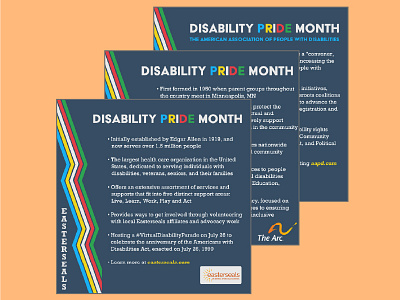 Disability Pride Month Social Series disability pride month graphic design illustrator social media