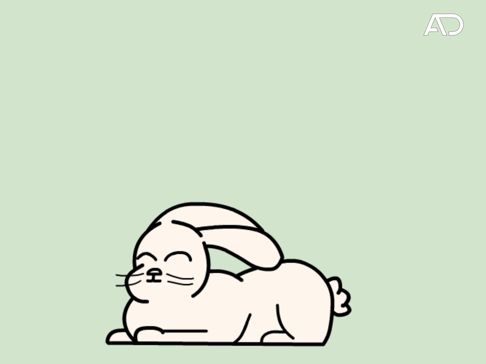 Bunny good vibes 2d adobe adobeanimation animate animation animação bunny character design framabyframe gif animated goodvibes illustration motion graphics rabbit