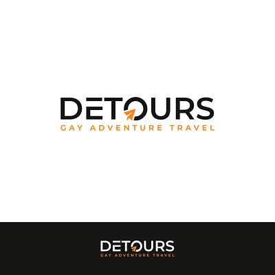 Detours branding illustration logo typography ui ux vector