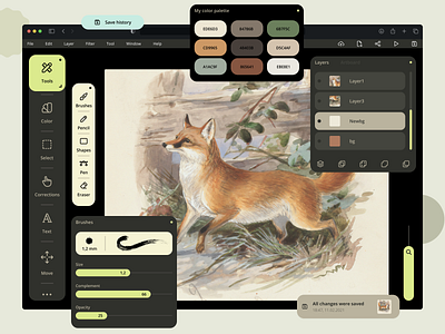 Art app for tablets app design application art artapp branding design drawapp drawing figma graphic design illustration illustrator interface mobile app ui ux uxdesign webapp