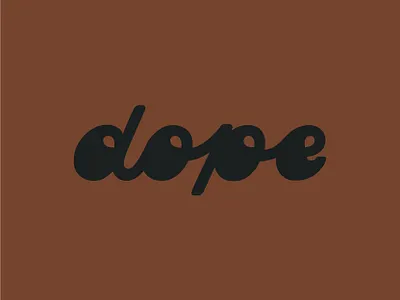 Dope design hand drawn hand drawn type hand lettered hand lettering typography vector