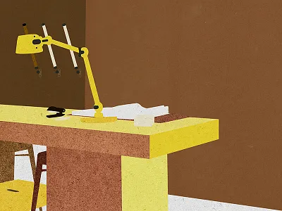 Yellow Office architecture collage color creative decoration graphic design illustration