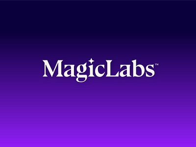 MagicLabs Logo brand identity branding logo logo design magic magical purple sparkle star