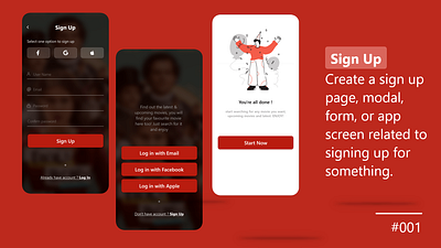 #dailyui #001 app dailyui 001 ui ux xd