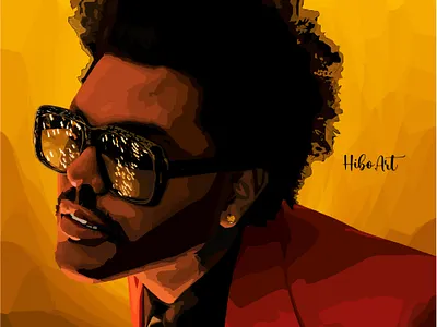 the weeknd vector art by hiboart adobe art artist artwork branding design digital digitalart digitaldrawing drawing graphic design illustration logo theweeknd theweeknddrawing ui xo