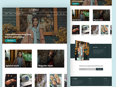 I-Style fashion website beautiful girls design fashion figma girls graphic design illustration interfaces landing page learn ux ui ui ux ui templates uiux user experience user interface ux web website