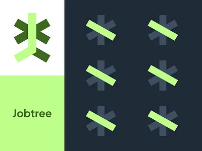 Jobtree - Branding animation animation 2d brand branding design graphic design green identity job jobfinder logo motion graphics pattern tree