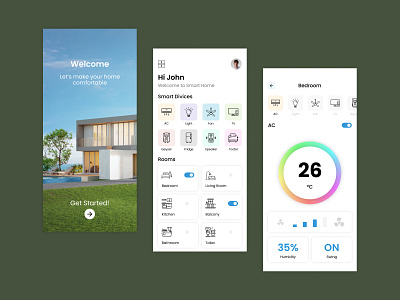 The home of tomorrow is here today app application design design smart app smart home smart home app ui ui ux