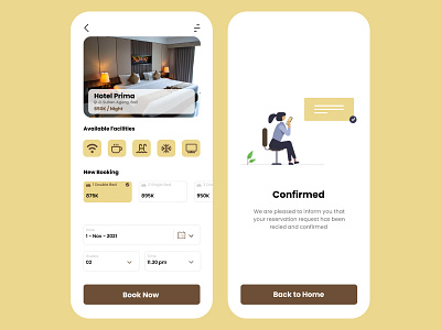 Booking Hotel design illustration ux