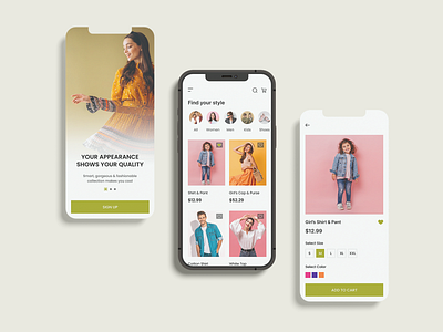 End the search for the perfect outfit! app application design design ecommerce app fashion app ui ui ux