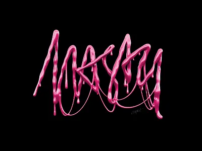 Nasty Typo 3d c4d calligraphy cgi dirty lettering nasty render typography