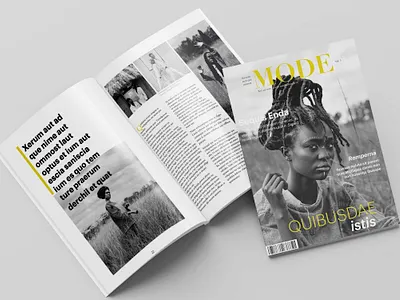 Mode V3 graphic design layout magazine print