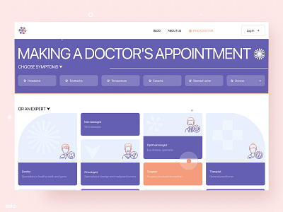 Healthcare website design concept adci branding brutalism design development drupal find a doctor health healthcare landingpage medical rebound shot ui uidesign web design website