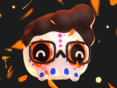 Dia de Muertos! 3d blender character creative cute cycles diademuertos illustration inspiration mexico