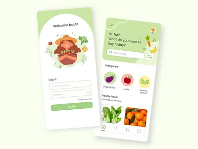 UI Design | Grocery Shop Mobile App app design graphic design interface design mobile app mobile design ui ui design uiux ux ux design