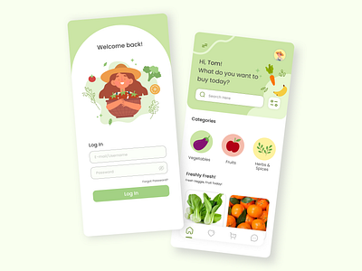UI Design | Grocery Shop Mobile App app design graphic design interface design mobile app mobile design ui ui design uiux ux ux design
