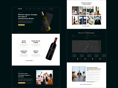 Rivente Rita - Wine Shop bottle brand branding creative design e commerce interface shop ui ui design uiux ux visual web website wine