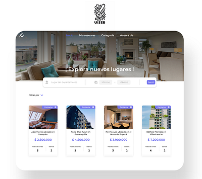 Design Web Find Apartment adobe xd design ui design ux figma find apartment ui