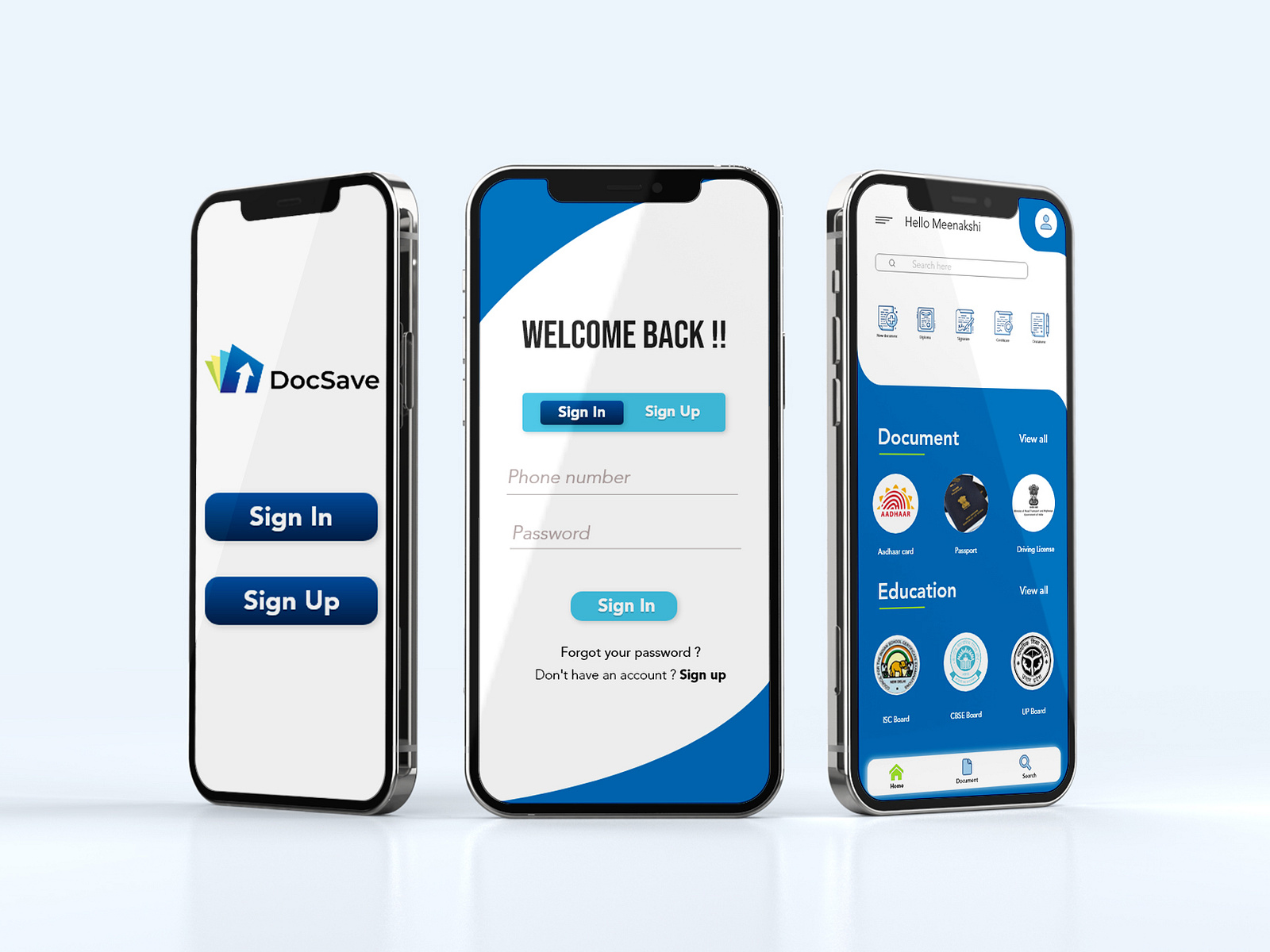 DocSave - Document Saver Application UI Mockup by NFlow Tech on Dribbble