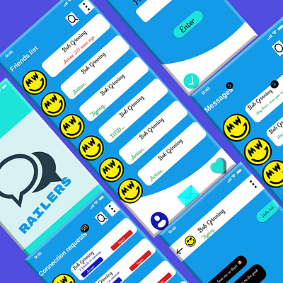 Simplified Messaging Application app design ui ux