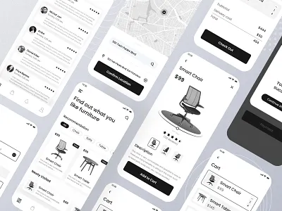 Furniture app ui kit app app design business app design ecommerce ecommerce delivery app ecommerce mobile app furniture furniture app furniture delivery furniture mobile app mobile mobile app mobile app ui design mobile app ux design sajib ui ui design ux ux design