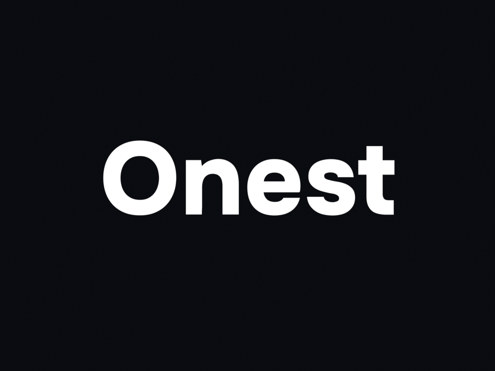 Example of Onest - Animated typogrpahy