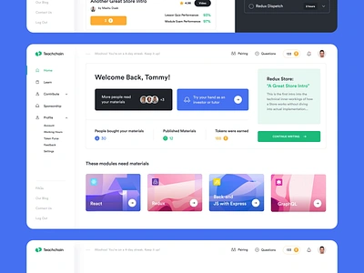 Design for EdTech platform | Lazarev. animation dashboard design dynamic showcase edtech education interactive interface learning motion graphics platform platform for developers product skills students ui ux web