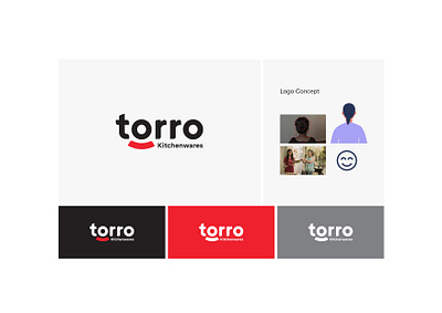 Torro Kitchenwares Identity Design black black logo brand design branding design home appliance logo illustration kitchen logo logo design red red logo design