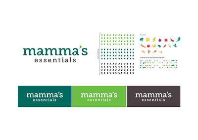 Mamma's Essentials Identity Design brand design branding farm fresh green logo identity design logo design nature logo