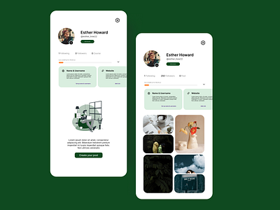 User Profile Design branding design flat graphic design illustration minimal my account profile ui ui ux design uidesign user user profile userprofile ux vector