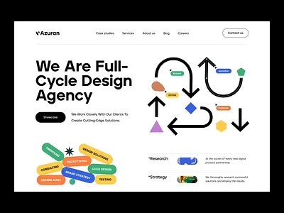 Agency Web Site Design: Landing Page / Home Page UI agency blockchain branding company corporate website creative agency home page minimal modern orix portfolio professional saas sajon site startup user experience userinterface web3 website