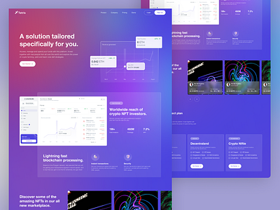 Tetris app design nft ui ux