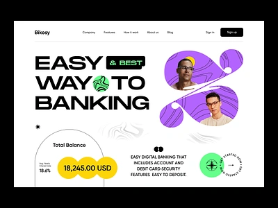 Banking Web Site Design: Landing Page / Home Page UI bank bank account bank card banking banking website blockchain finance finance website financial website fintech illustration minimal mobile bank money management orix saas sajon transfer web3 webdesign