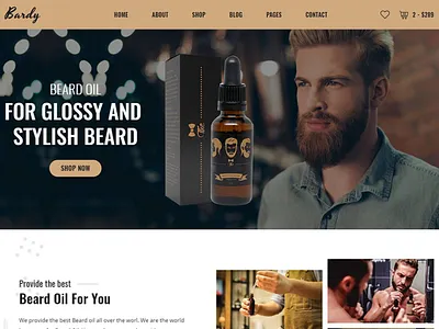 Beard Oil Shopify Theme - Bardy backupgraphic barber beard beard cut beard oil beard style beauty chand ecommerce hair hairdressing oil psdtemplate shop shopify spa store templatepsd trimmer webpsd