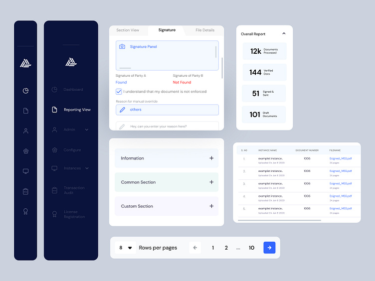 Contract Management System | Document Management App UI by Shai Krish ...