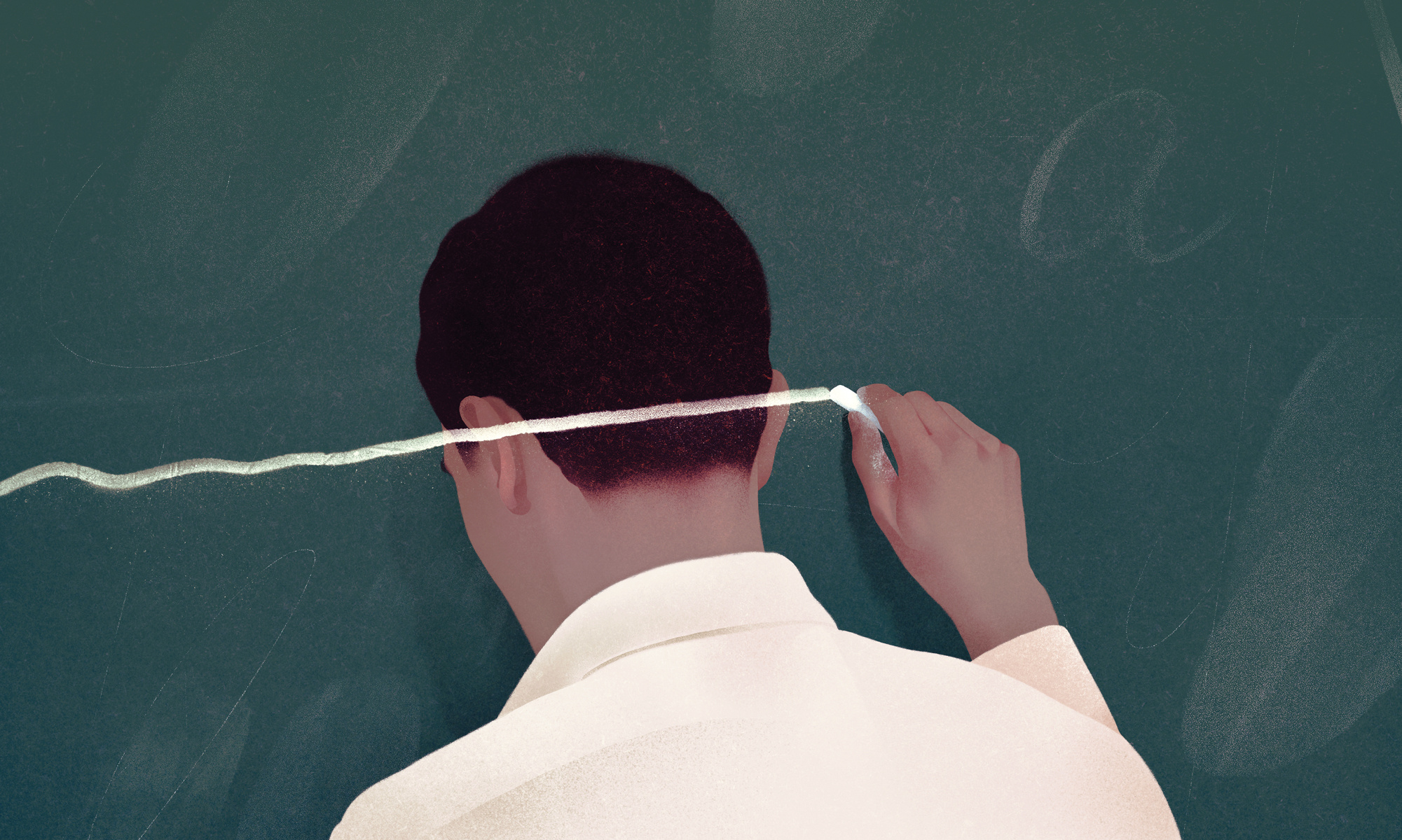 Teaching conceptual digital editorial education folioart illustration karolis strautniekas texture