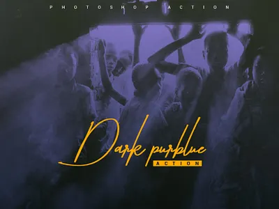 Dark Purblue Photoshop Action - Free action editing editorial effect filter photo photography photoshop poster preset wallpaper