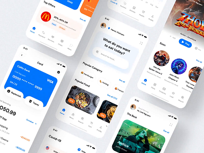 CaMo 2 UI Kit | 240+ High-Quality Unique Screens app cadesign camo design finance food delivery kit medical music onboarding taxi ui ui kit ui8 ui8net video