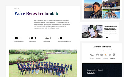 ByteTechnolab Website branding bytestechnolab figma
